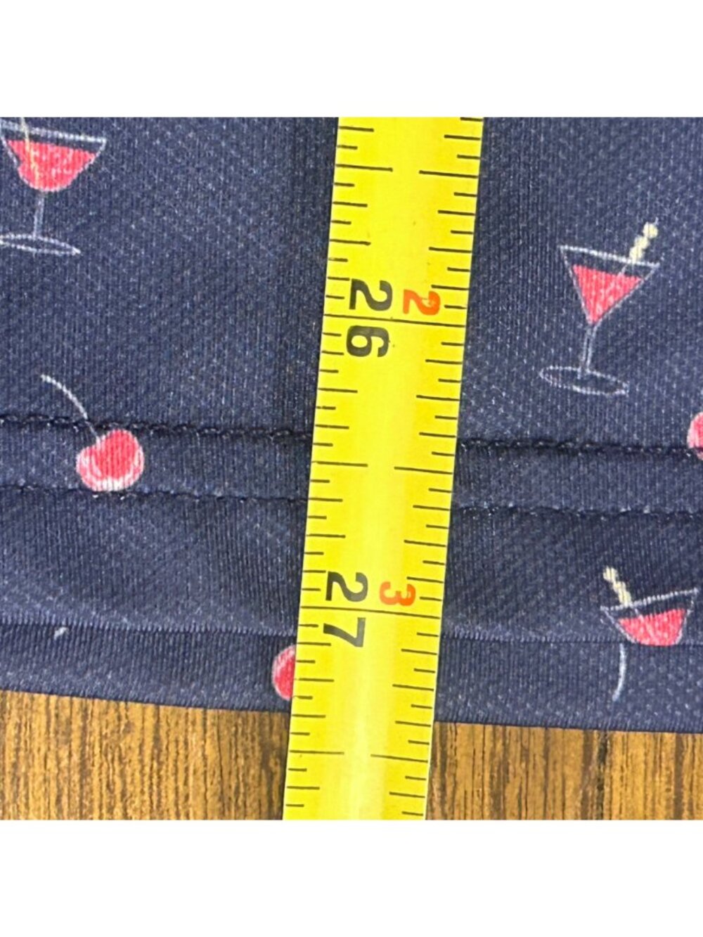 Straight Down Womens XL Cherry& Martini Print Golf Pullover Performance Top EUC - Picture 11 of 12